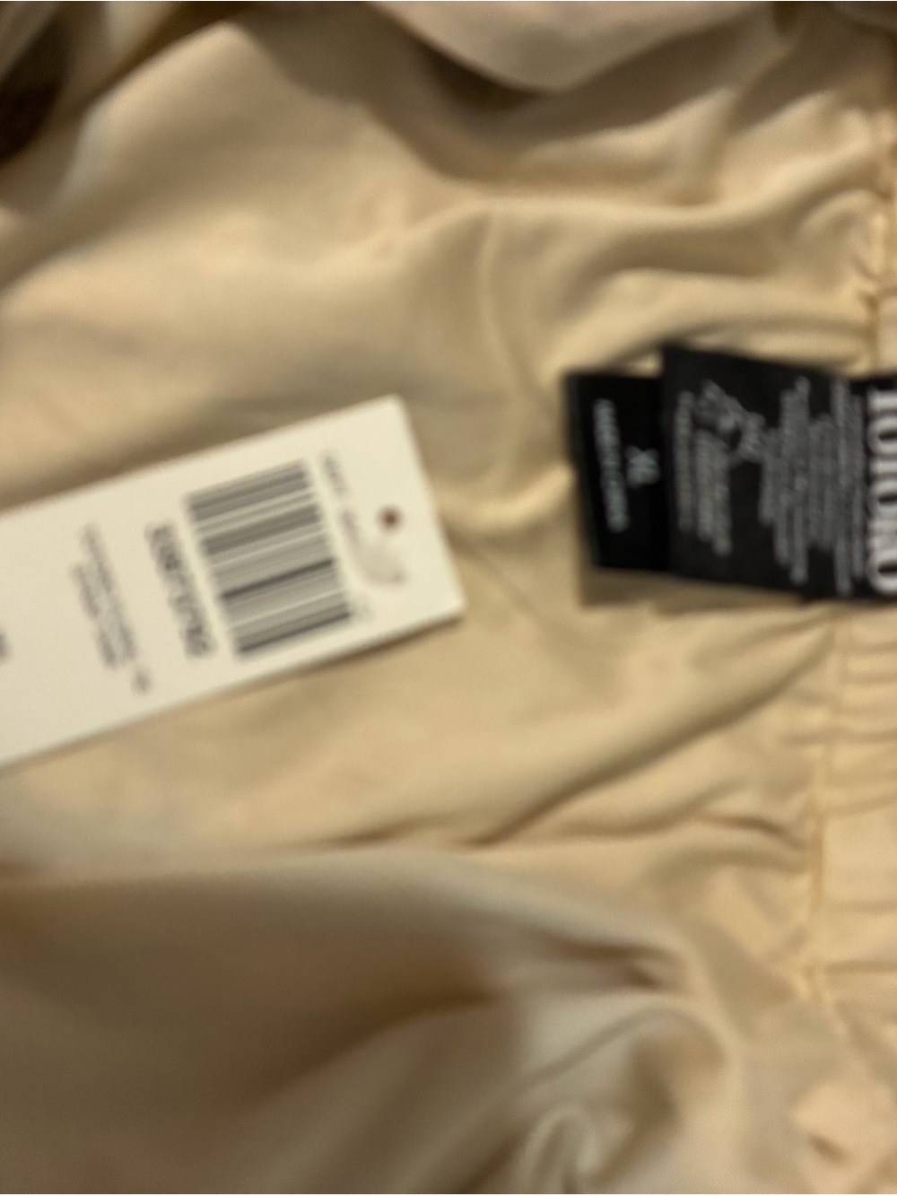 Totoro Beige Embroidered Scallop-Edge Tie-Strap Camisole - Picture 3 of 4